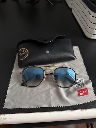 Gafas de Sol Ray-Ban Aviator Dorado Azul