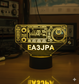 Lampara led 3d emisora Icom 706 mk2g + indicativo