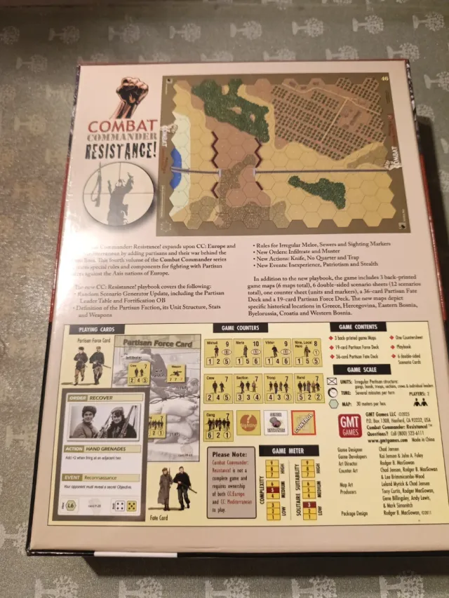 Combat Commander Resistance GMT Games