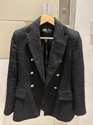 Chaqueta Zara Mujer Negra