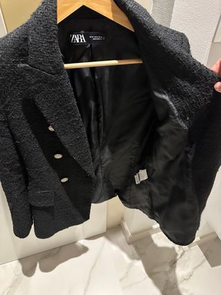 Chaqueta Zara Mujer Negra