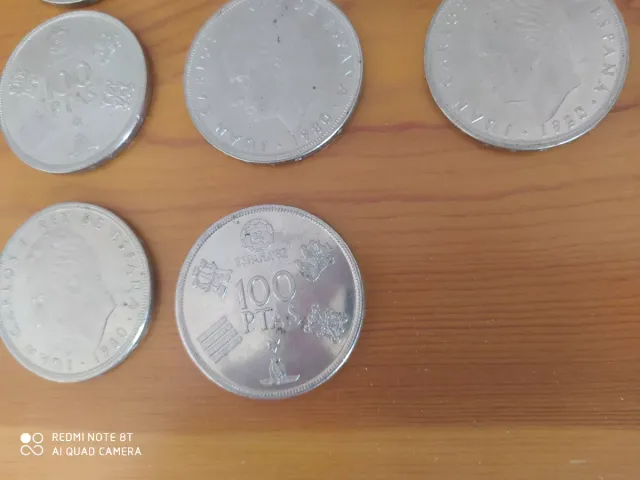 Moneda 100 Pesetas España 1980 Mundial 82