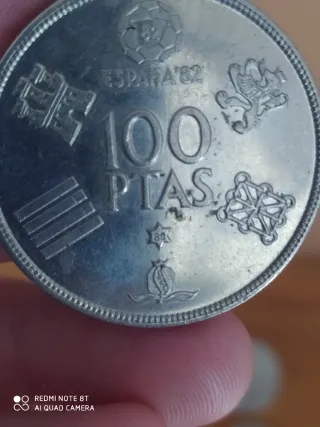 Moneda 100 Pesetas España 1980 Mundial 82