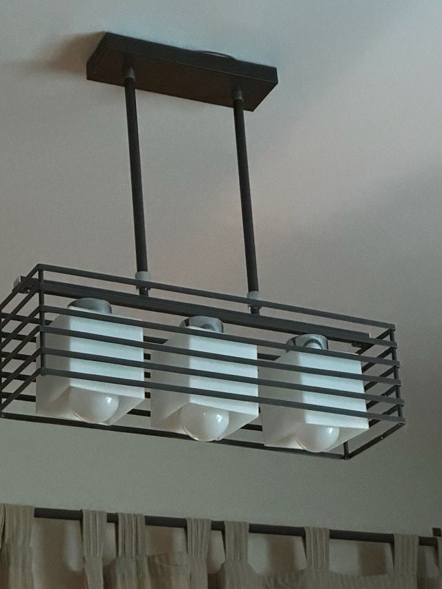 Lámparas de techo moderna metal y cristal