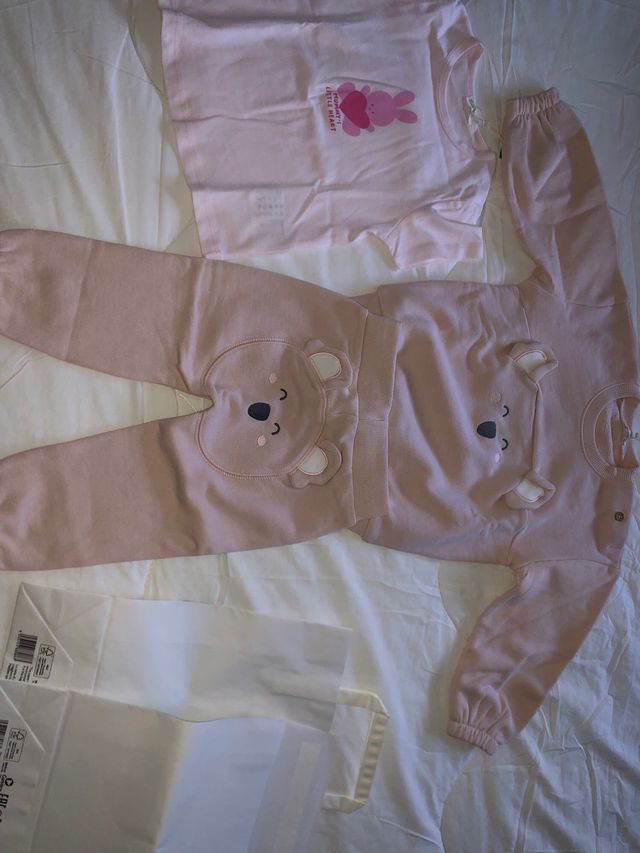 Conjunto bebé United Colors of Benetton rosa