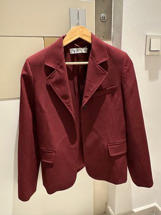 Chaqueta Zara Roja Mujer