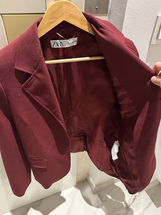 Chaqueta Zara Roja Mujer