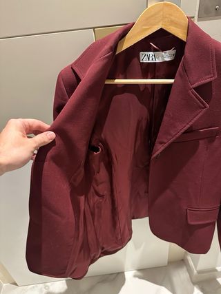 Chaqueta Zara Roja Mujer