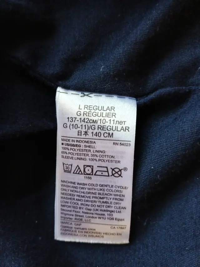 Chuvasquero impermeable niña GAP arcoíris