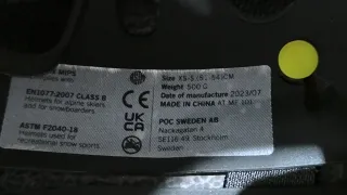 Casco de esquí POC TALLA XS-S 51-54CM C4Y5292