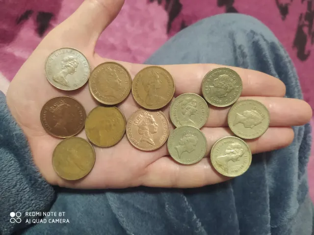 Lote monedas Isabel II varias fechas