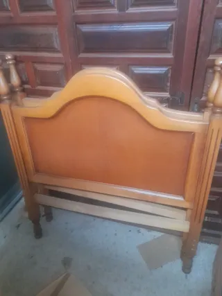 2 Cabeceros Madera Roble 90cm