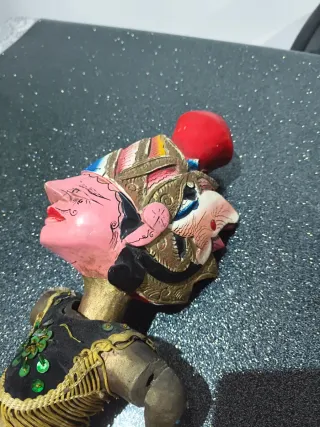 Marioneta Tailandesa Antigua de Madera