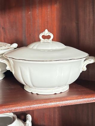 varie Zuppiera/Teiera in Porcellana con Coperchio