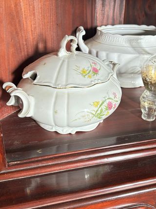 varie Zuppiera/Teiera in Porcellana con Coperchio