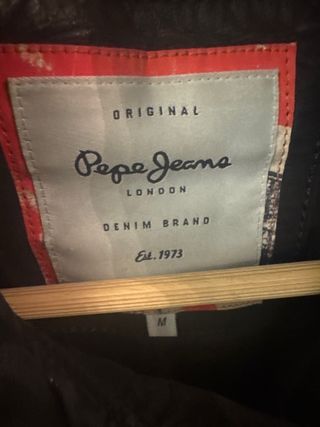 Chaqueta motera Pepe Jeans negra
