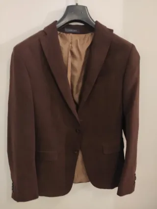 Americana Zara Man ante marrón