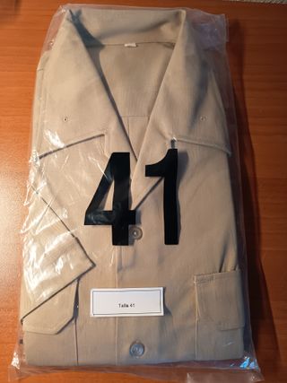 Camisa Ejército Español Talla 41 Beige