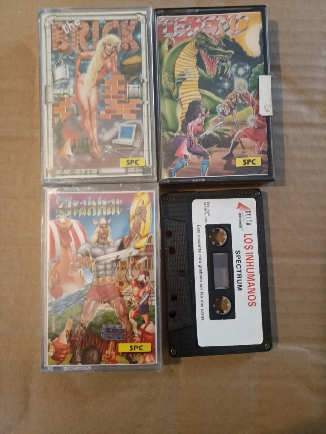 Lote 4 Cassettes Videojuegos SPC