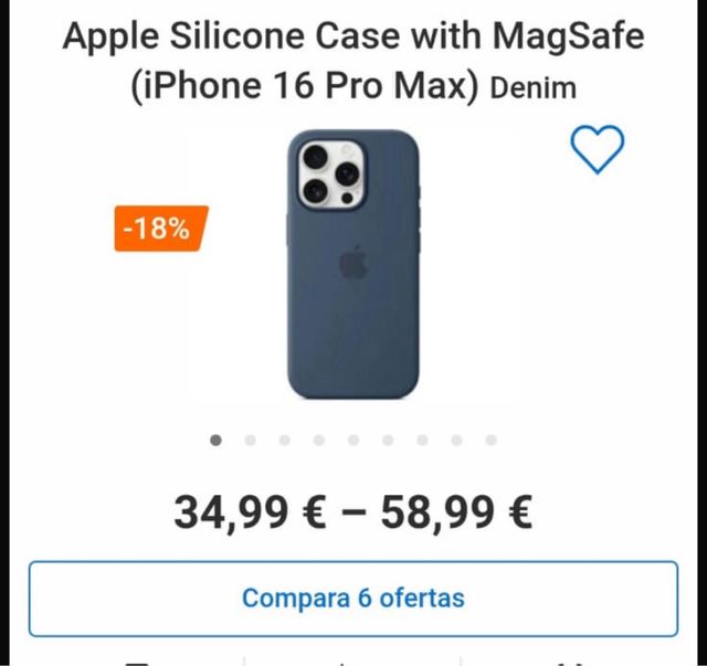 Funda Original Apple iPhone Azul 16 Pro Max