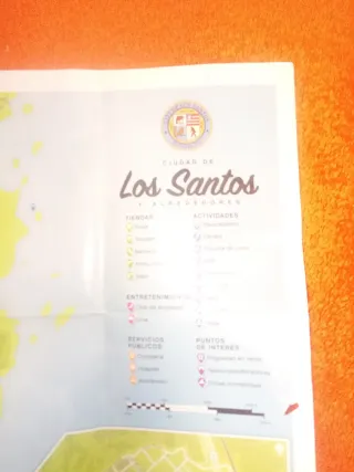 Mapa Los Santos y Condado Blaine