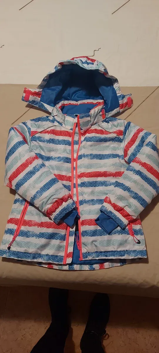 Chaqueta Nieve Niña Rayas 7-8 años.