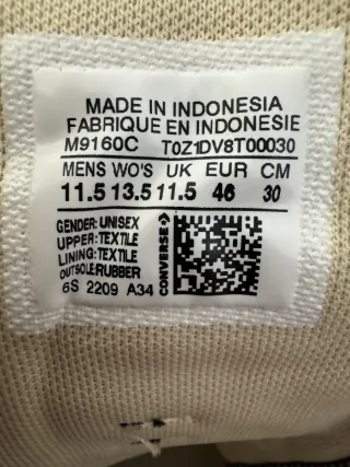 Zapatillas Converse Hombre Negras y Blancas