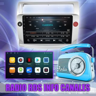 PANTALLA GPS CITROEN C4 2004-2009 CARPLAY ANDROID