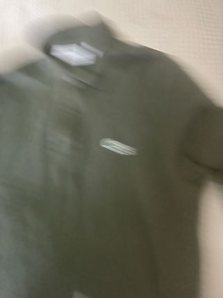 Polo Lacoste manga larga verde oliva