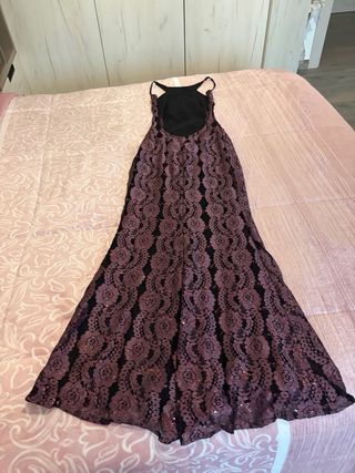 Vestido largo fiesta espalda descubierta
