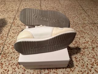 Zapatillas Calvin Klein Jeans Talla 40 Beige/Blanc