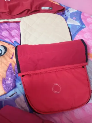 Capota y saco del capazo Bugaboo Camaleón Frog roj