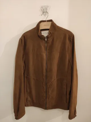 Cazadora de ante marrón