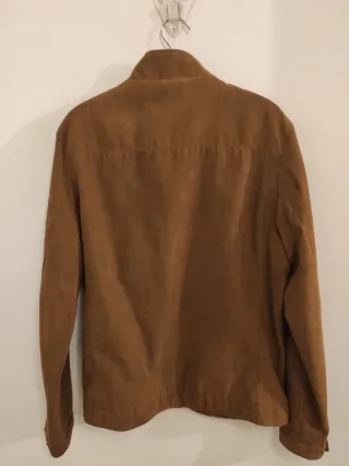 Cazadora de ante marrón