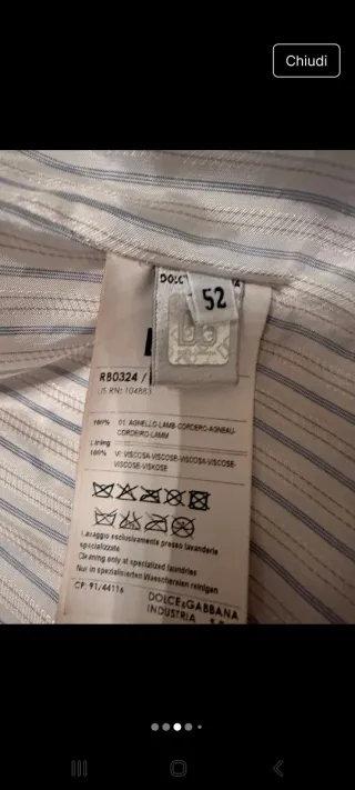 Giacca uomo Dolce e Gabbana beige