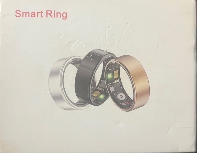 Anel Tecnológico Dourado e Prateado