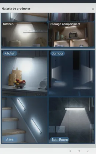 Luz LED con Sensor Pack x2 nuevo 30 cm