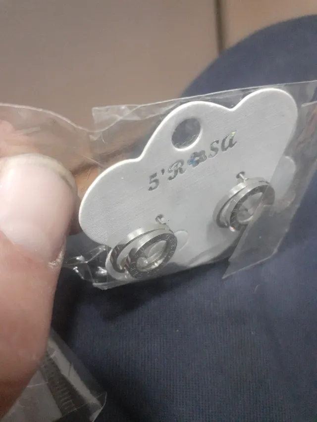 Pendientes Bulgari Negro y Plateado