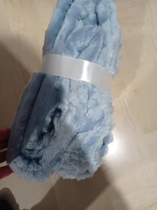 Coperta Plaid Flanella Blu Matrimoniale 200x220