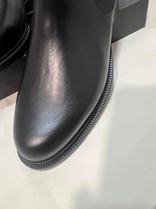 Botines piel Massimo Dutti negros hombre