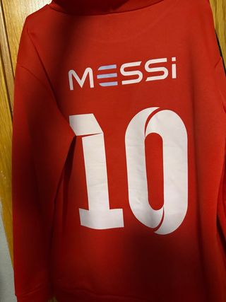 Sudadera Messi Roja Talla M