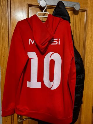 Sudadera Messi Roja Talla M