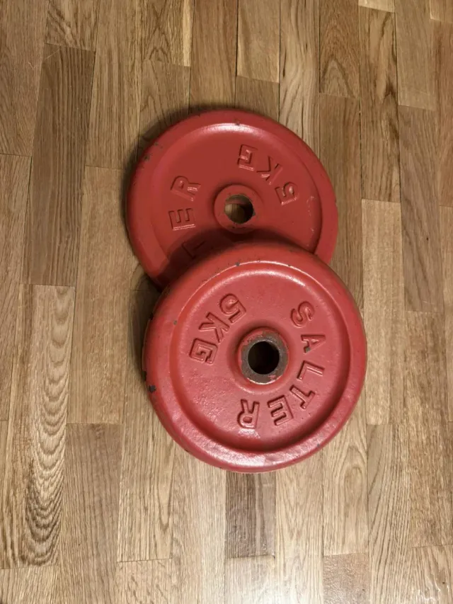 2 discos Salter 5 kg discos de pesas
