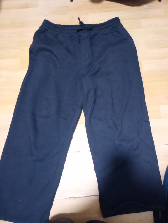 Pantalón chándal baggy azul marino