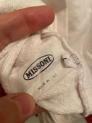 Missoni Vintage Logo Sweatshirt L 90s archive ita