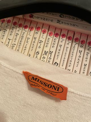 Missoni Vintage Logo Sweatshirt L 90s archive ita
