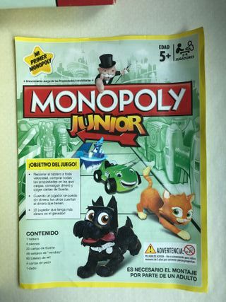 Monopoly Junior Hasbro Gaming +5 Juego de Mesa