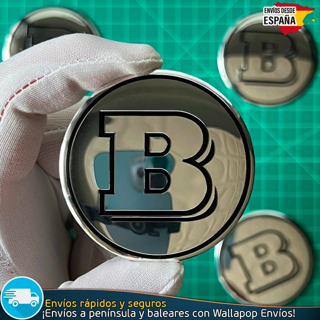 Emblema Brabus 56mm Pegatina Tapa Tapacubo Llanta