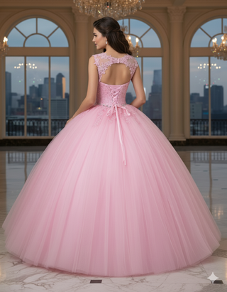 Vestido de Quinceañera Rosa