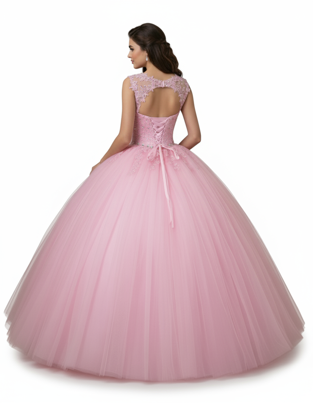 Vestido de Quinceañera Rosa